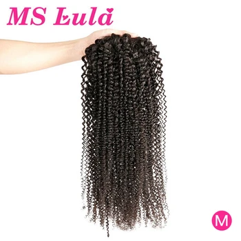 

MS Lula Afro Kinky Curly Drawstring Ponytail Clip In Human Hair Extensions 30 Inchs Brazilian Remy Ponytail For Black Women