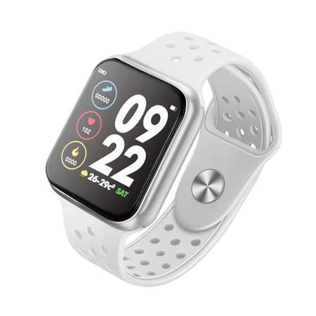 Silver-White Sports Watches Men Women Smartwatch Waterproof Smart Watch Full Screen Blood Pressure Blood Oxygen Fitness Tracker VS B57 IWO 8 - Цвет: Silver-White