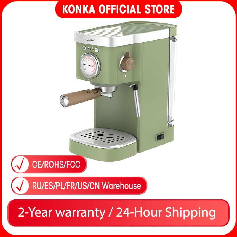 Konka Italian Espresso Classic Retro Coffee Machine 220v 20bar Coffee