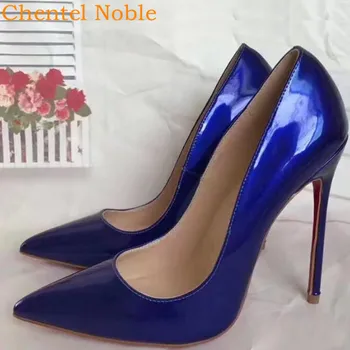

Brand Chentel Patent Leather Women High Heels Shoes Woman Lady Party Pumps Wedding Shoes Big Size Stiletto Zapatos De Mujer