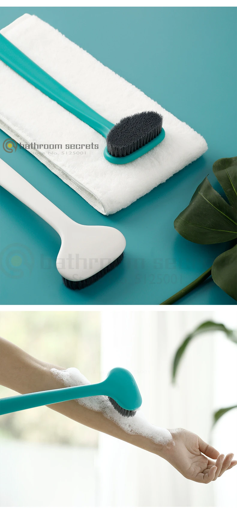 Bathing Brush Back Rub Long Handle Back Rub Artifact Brush Mud Soft Hair Bath Brush Strong Dont Ask for Help Back Brush