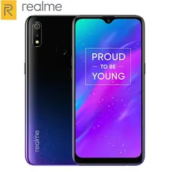 Realme 3 4G смартфон 6,2 дюймов Android 9,0 Helio P70 Восьмиядерный 3 ГБ ОЗУ 32 Гб ПЗУ 13.0MP + 2.0MP задняя камера 4230 мАч мобильные телефоны