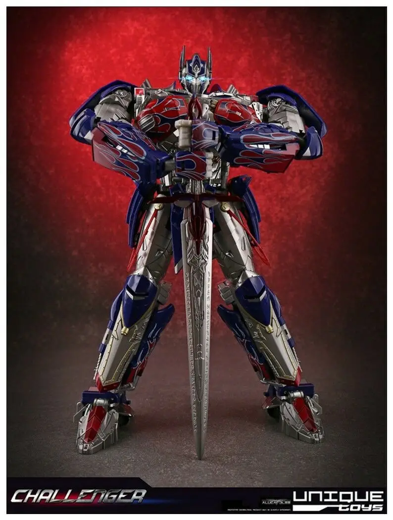 Новая трансформация уникальные игрушки UT R-02 OP Challenger OptimuPrime Gokin