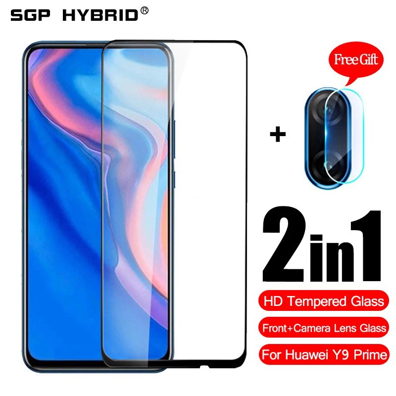 

2-in-1 Tempered Glass For Huawei Y9 Prime 2019 Camera Lens Protection Film For Huawei P smart Z Huawei-P-Smart-Z 2019 Y9 Prime
