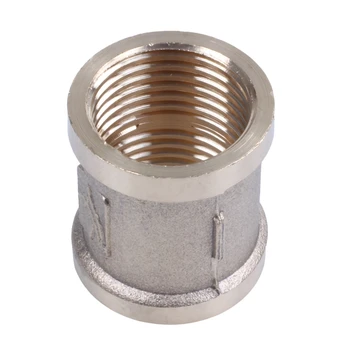 

HOT G 1/2 inch Female Thread Brass Straight Coupling Connector for Water Air Fuel Pipe
