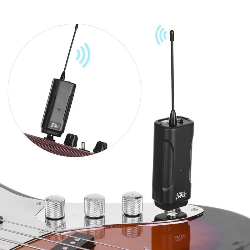Портативный беспроводной аудио передатчик приемник система для электрогитары бас Электрическая Скрипка музыкальный инструмент
