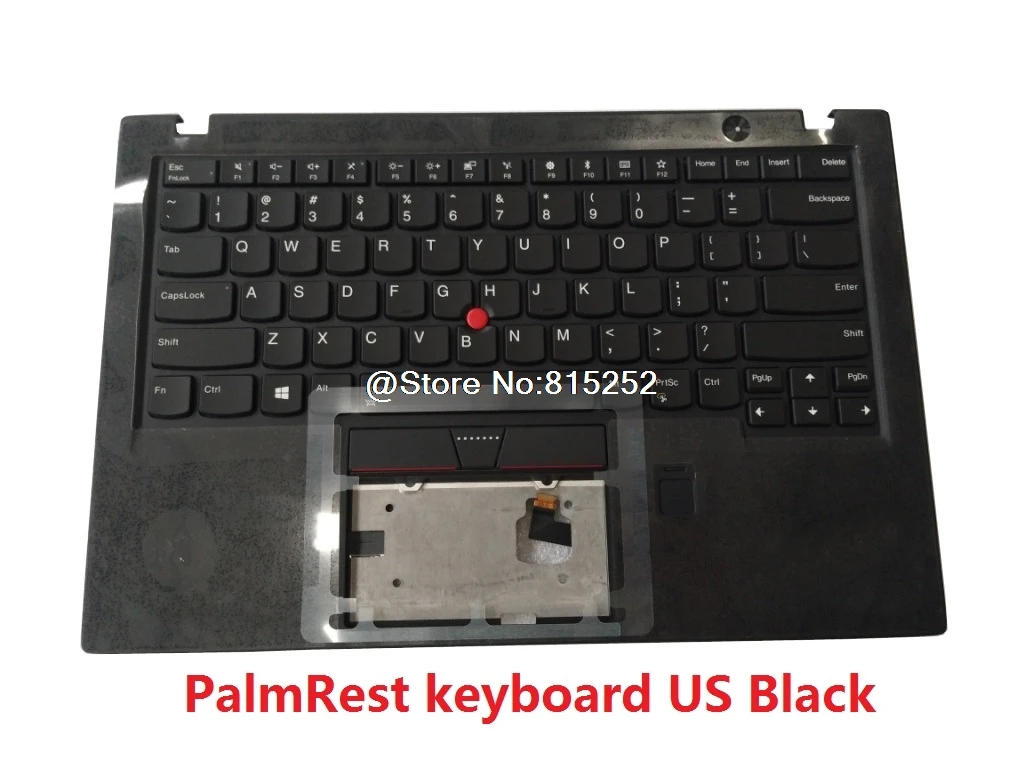 Подставка для рук клавиатура для lenovo Thinkpad X1 Carbon 5th Gen английский США Великобритания 01LX508 01HY027 01LX548 01LX588 01LX628 01LV207 Новинка - Цвет: keyboard US Black