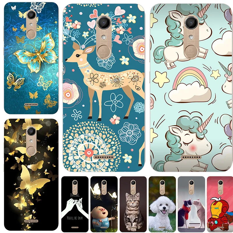 

Cute Animal Cat Printing Case For Wiko U Feel Lite 5.0" Ufeel Prime Cover Relief Cartoon Design Soft Silicone Funda Skin Coque