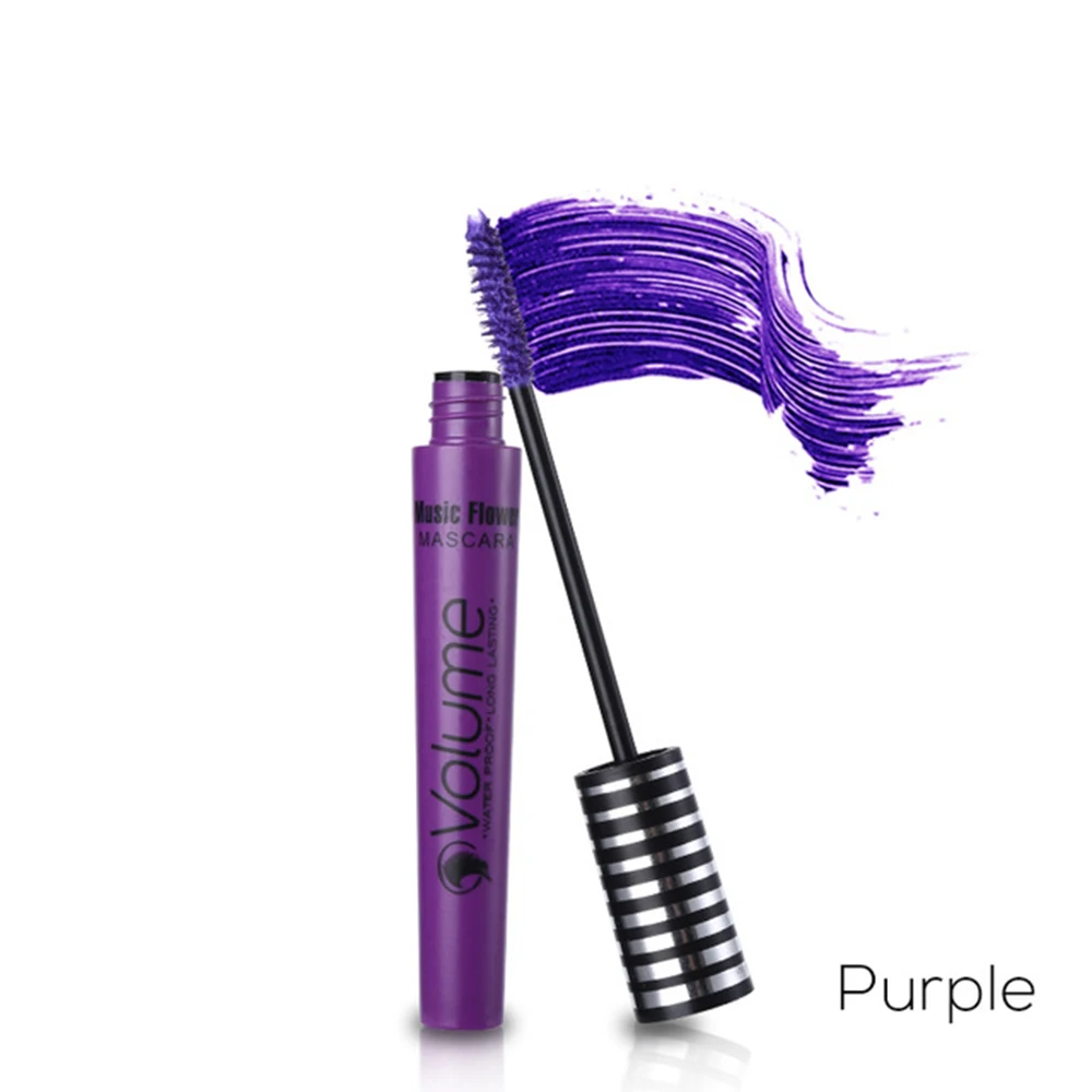purple 3D Фиолетовый тушь для ресниц натуральный синий водонепроницаемый тушь для ресниц Толстая черная тушь для ресниц завивка глаз Макияж Косметика - Цвет: purple