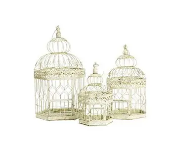 

Set 3 gabbie in ferro bianco