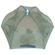 Складная рыболовная сеть охотничья рыба креветка гольян раки краб приманки Литой сетки ловушка, 4 отверстия/6 отверстий/8 отверстий/12 отверстий/16 отверстий