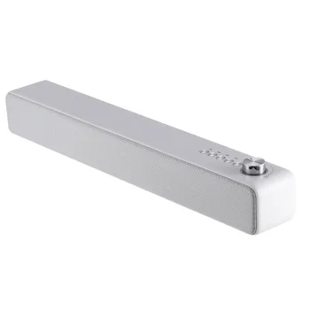 

Enhanced Bass Simple Modern 3D Surround Wireless Home Theater Noise Canceling Button Switch Bluetooth Speaker Desktop AUX TF USB