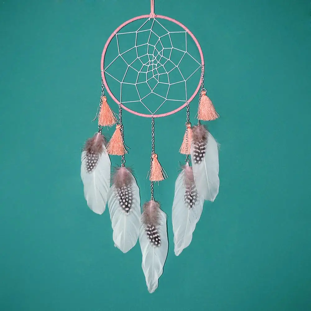 Forest Story Dream Catcher Feather Pendant Innovative Handmade Chain Tassel Dream Catcher Wall Decoration
