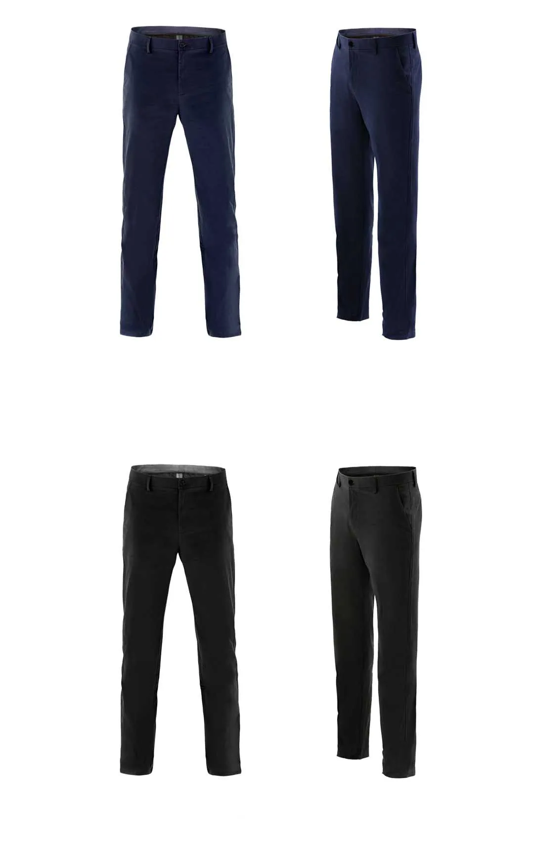 de negócios em linha reta calças de