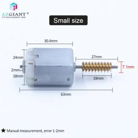 small gear AZGIANT Автомобильный Центральный дверной замок двигатель для land rover range rover HSE Vogue ЗАМОК ПРИВОД двигатель CCW freelander - Название цвета: small gear