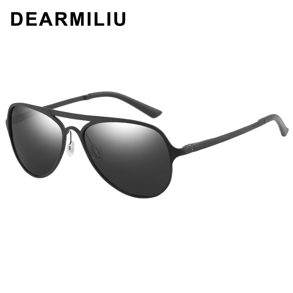 DEARMILIU новые Поляризационные солнечные очки пилота для мужчин/женщин алюминиево-магниевые брендовые дизайнерские зеркальные солнцезащитные очки ретро очки для улицы