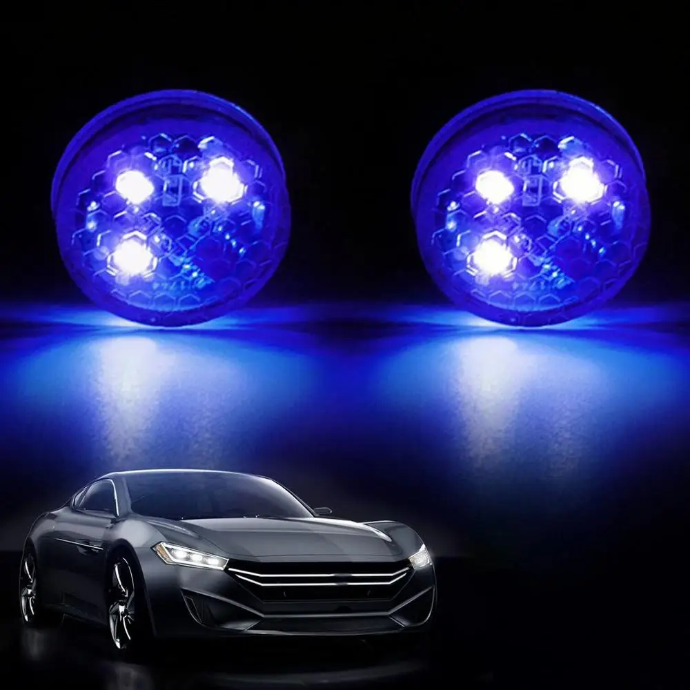 3 lights Автомобильный Дверной светильник против столкновений s светодиодный декоративный светильник с отверстием-модифицированный беспроводной антикоррозионный светильник с датчиком заднего хода - Цвет: 3 lights