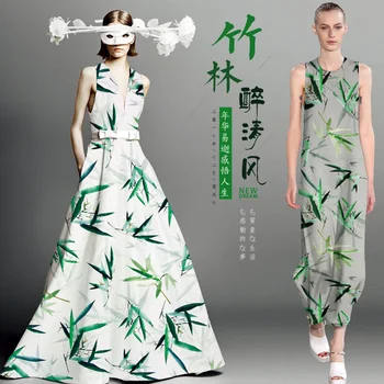 

PRINTED SILK STRETCH SATIN 118cm width 19momme Silk Fabric For Women Dress Tissus au metre