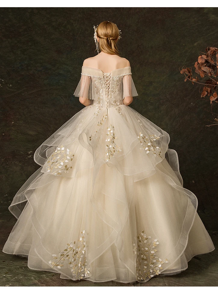 Champagne Barroco Bordado Vestido De Baile Medieval Princesa Medieval Renacentista Vestido Reina Cosplay Victoria Vestido Aliexpress