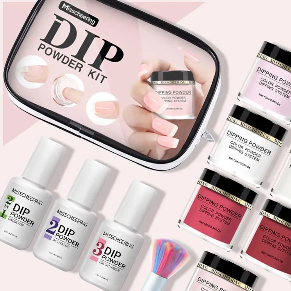 Dipping Powder Set Nail Polish Set Primer Sealing Layer Desiccant Nail