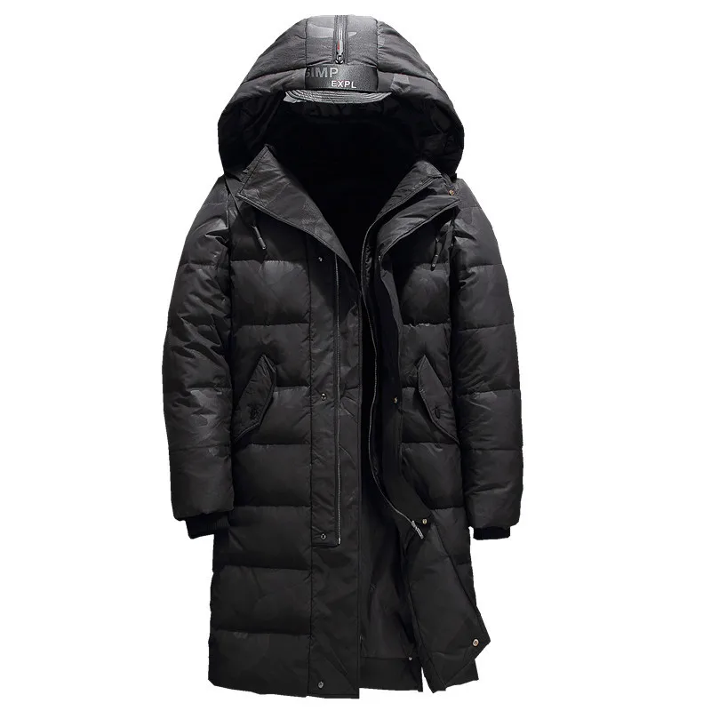 

Russia Winter Jacket For Men Extra Thick Wind Breaker Long Coat Men Camouflage Men White Duck Down Jacket Snow Coat