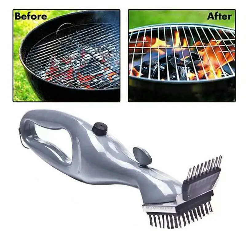 Barbecue Grill Stainless Steel BBQ Brush Wire Bristles Non-stick Cleaning  Brushes With Handle Remove Stains BBQ Accessories - AliExpress