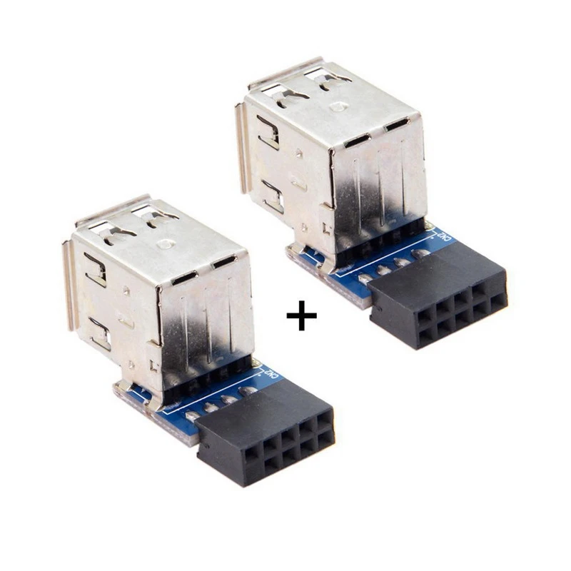 Vertical 9-pin/10-pin Motherboard Female Connector to Dual USB 2.0 Female Adapter with Built-in Dongle - U-ton USB Bluetooth Set Description Image.This Product Can Be Found With The Tag Names Cheap Computer Cables Connectors, Computer Cables Connectors, Computer Office, High Quality Computer Office