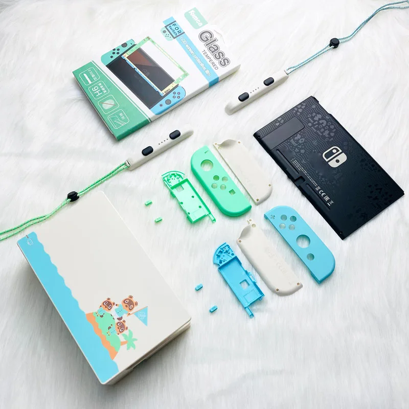 Replacement shell For Nintendo Switch Limited Animal Crossing Console Joy-con Housing Case Charging base TV dock Cover | Электроника