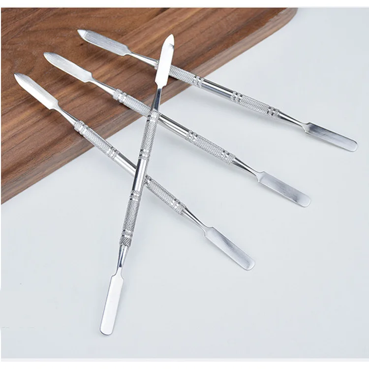1 шт. Нержавеющая сталь смешивания шпатель инструмент Spatuler стержень стоматологический нейл-арта макияж, основа, тени для глаз, палочка для перемешивания Цвет инструменты