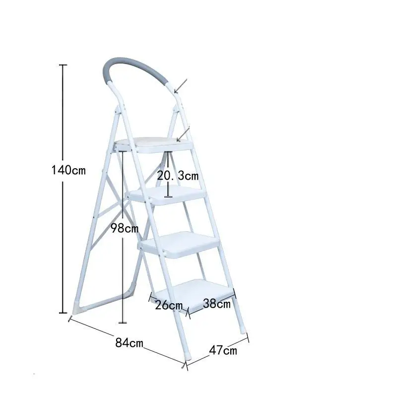 Number 6 Cucina Tangga Lipat echille Pliante Ванная комната для пожилых людей Escalera Plegable кухонный стул Escaleta Escabeau Stepladder ступенчатый стул - Цвет: Number 6