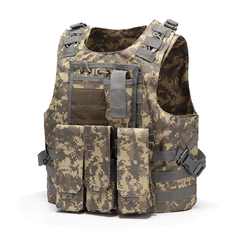Военный тактический жилет Molle Combat штурмовая пластина тактический жилет 7 цветов CS верхняя одежда охотничий жилет - Цвет: ACU Camo