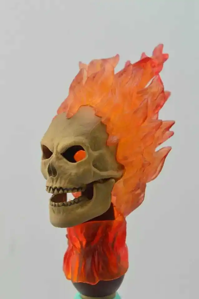 Новинка 1:6 масштаб экшн фигура головной убор 1/6 Ghost Rider Head ваять модель F 12 ''Мужская фигурка голова для игры в голову игрушки для вырезания