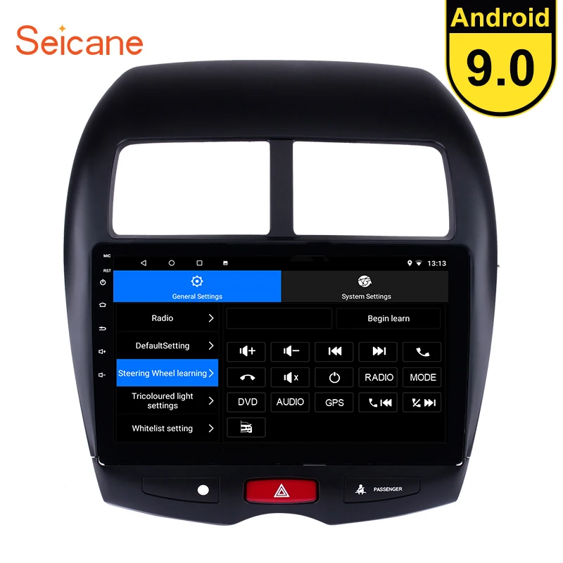 Seicane 10,1 дюймов Android 10,0 Автомагнитола для 2011- Mitsubishi ASX peugeot 4008 CITROEN gps стерео Мультимедийный Плеер rom 16 Гб