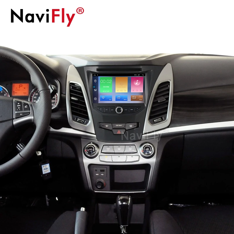 " Android 9,0 DSP автомобильный DVD gps радио головное устройство для SsangYong New Actyon/Korano- навигация Мультимедиа стерео плеер