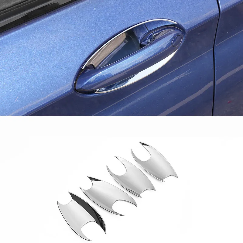 Автомобильный Стайлинг для BMW X5 G05 5 серии G30 наружные дверные ручки декоративная рама, дверь чаша крышка отделка наружные авто аксессуары - Цвет: Door Bowl Silver
