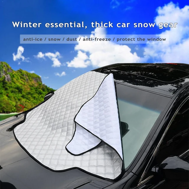 Car Snow Shield Frost Prevention Cover Automotive Front Windscreen Snow Sun  Shade Universal Fold able Windshield Snow Blocker - AliExpress