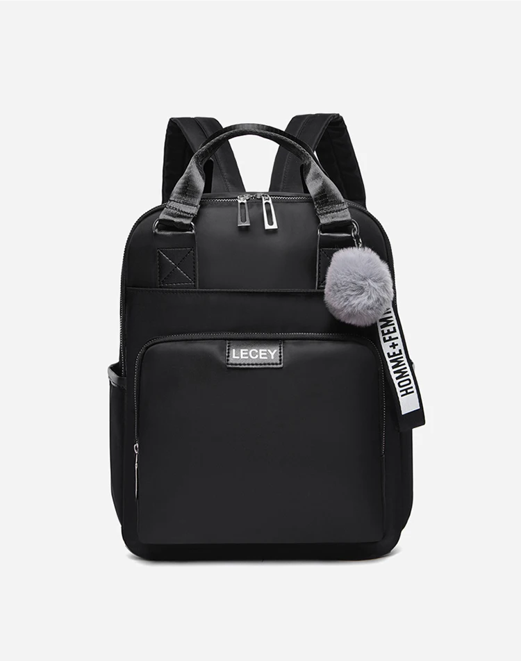 Vfemage Multifunction Nylon Bag Women Backpack Ladies Bookbag Female School Bags for Teenage Girl Hair Ball Waterproof Sac a Dos