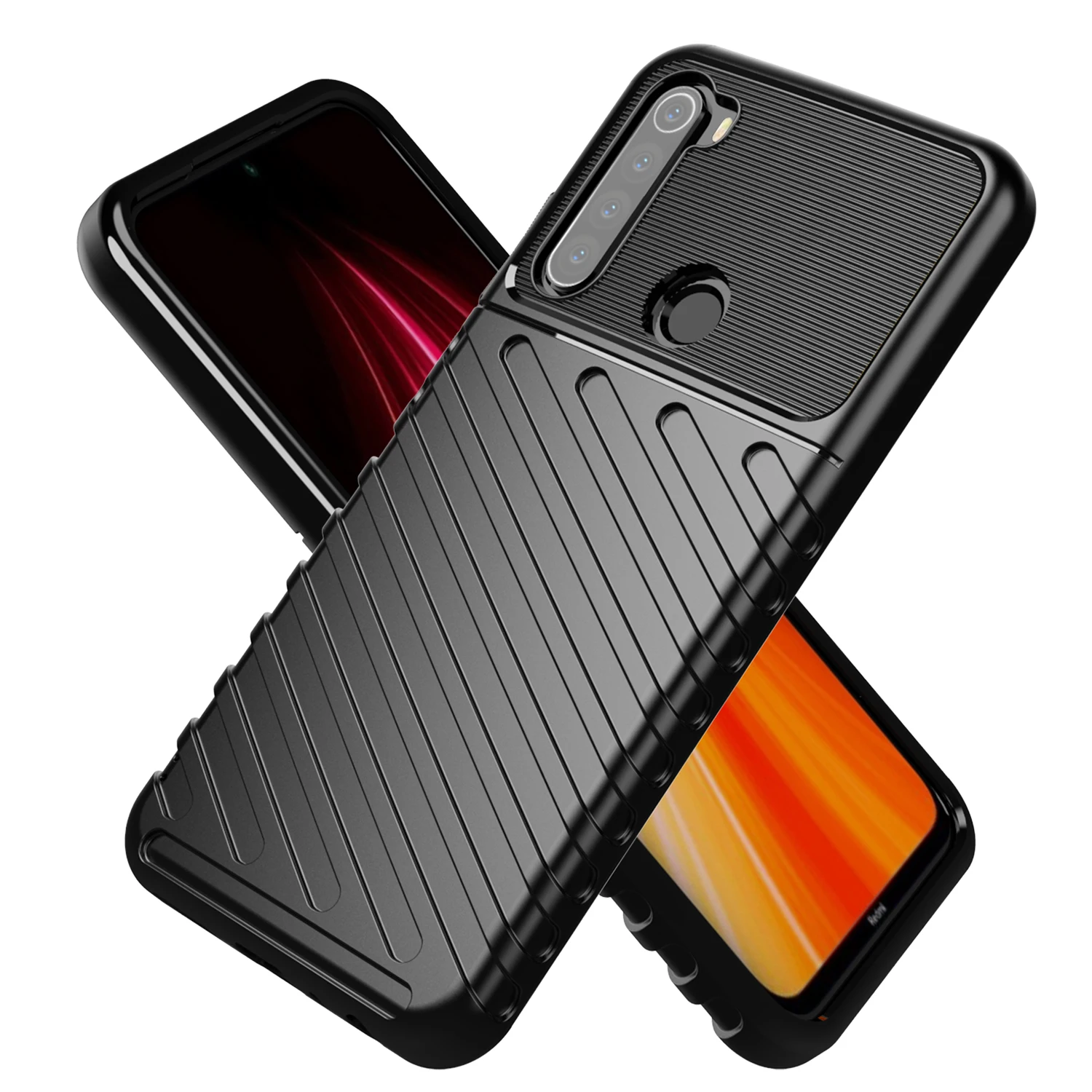 Чехол для Xiaomi Redmi Note 8 8T мягкий силиконовый резиновый ударопрочный чехол телефона