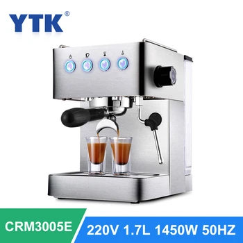 

Espresso Coffee Machine Built-In Milk Frother 15Bar Coffee Makers Cappuccino Machine Automatic Coffee Machine