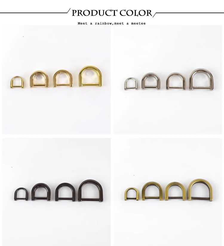 10pcs 13/16/19mm Metal O D Ring Detachable Screw Buckles Shackle Clasp for Bag Strap Belt Hang Buckle Leather Craft Accessories
