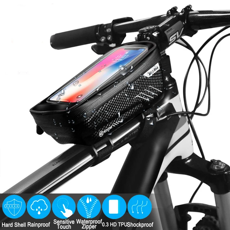 Сумка для горного велосипеда водостойкий передняя сумка 6 2 дюймов Чехол