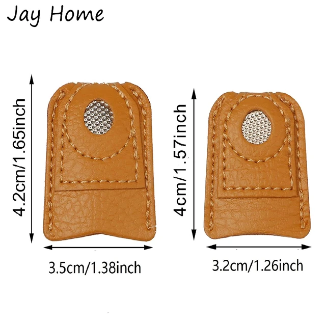 Amazing Handmade Leather Thimbles (2 Piece Set)