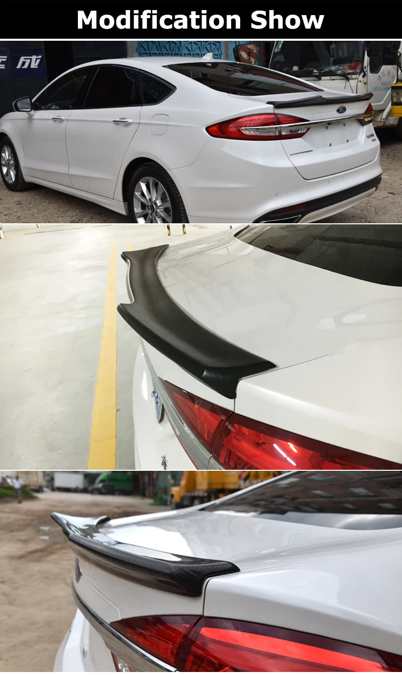 Дикий Тип углеродного волокна задний спойлер багажник заднее крыло для Ford Mondeo модификация 2013