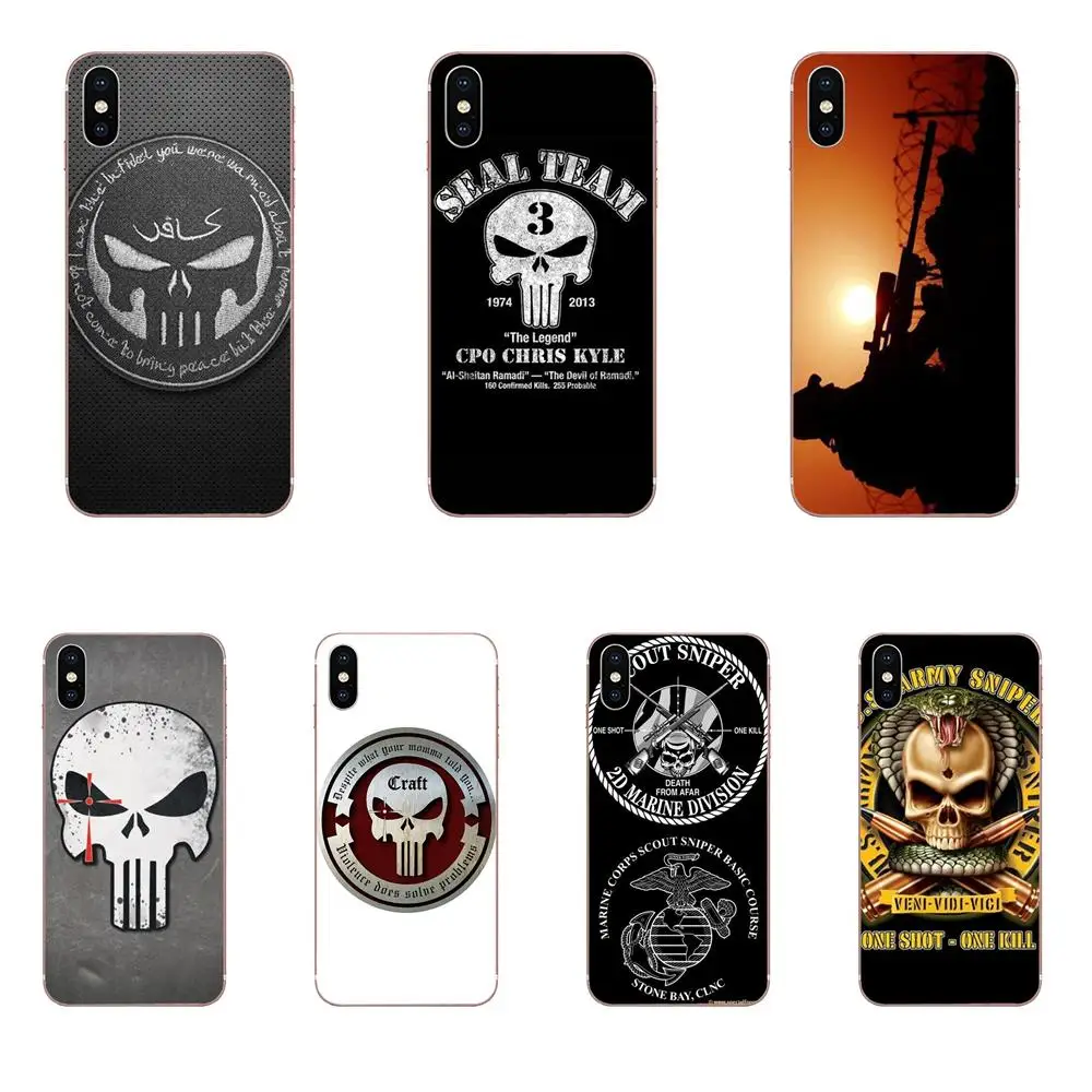 TPU Pattern Case Cover American Sniper Logo For Huawei P7 P8 P9 P10 P20 P30 Lite Mini Plus Pro Y9 Prime P Smart Z 2018 2019 | Мобильные