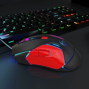 

Adjust 3200DPI 6Buttons 7 Colors LED Optical USB Wired Mouse Gamer Mice Gaming Mouse for Pro Gamer