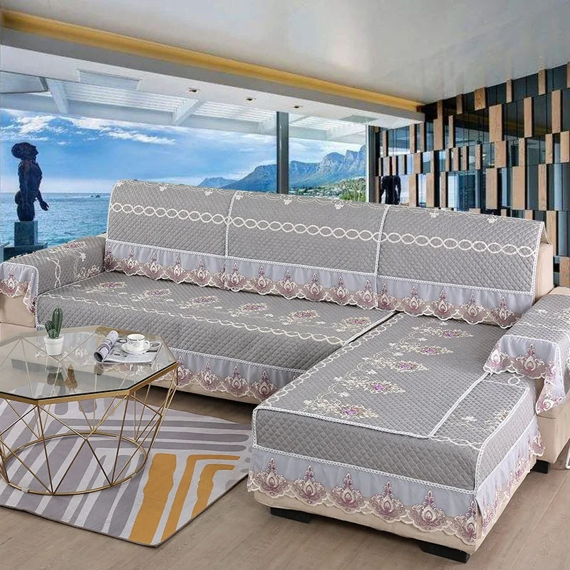 

Sofa Cushion Four Seasons Universal Sofa Cover All Edges Included Anti-slip Fabric Modern Minimalist 123 Set Combination