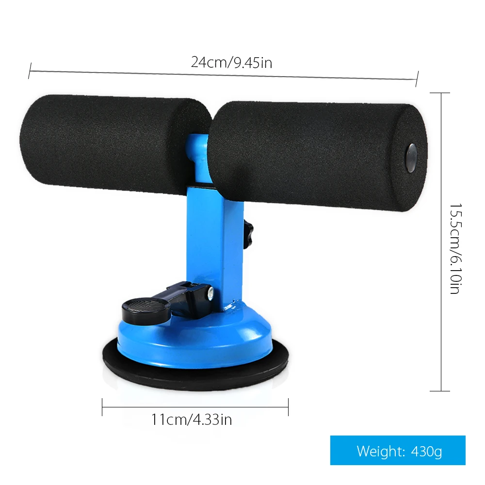

TOMSHOO Adjustable Self-Suction Sit Up Bars Abdominal Core Workout Strength Training Situp Assist Bar Stand for Home Gym