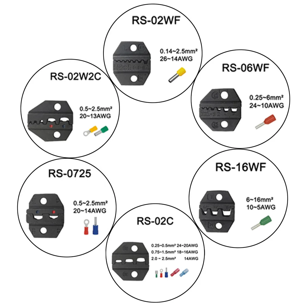 LUBAN мини европ стиль обжимной инструмент обжимные плоскогубцы штампы наборы для RS серии RS02WF RS0725 RS06WF RS16WF RS02C RS02W2C инструмент челюсти