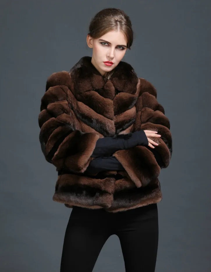 Luxury Chinchilla Fur Women 