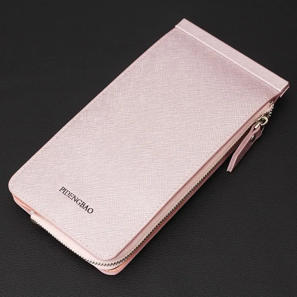 

New Long Multi-card Zipper Package Couple Wallets Ladies Zipper Wallet Large Capacity Card Package Mobile Phone Purse